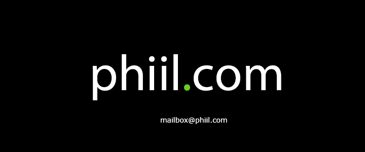 Welcome to phiil.com. Get in touch with us: mailbox@phiil.com